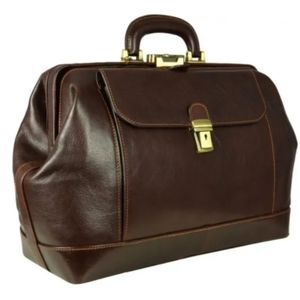 LARGE LEATHER DOCTOR BAG - HAMLET
